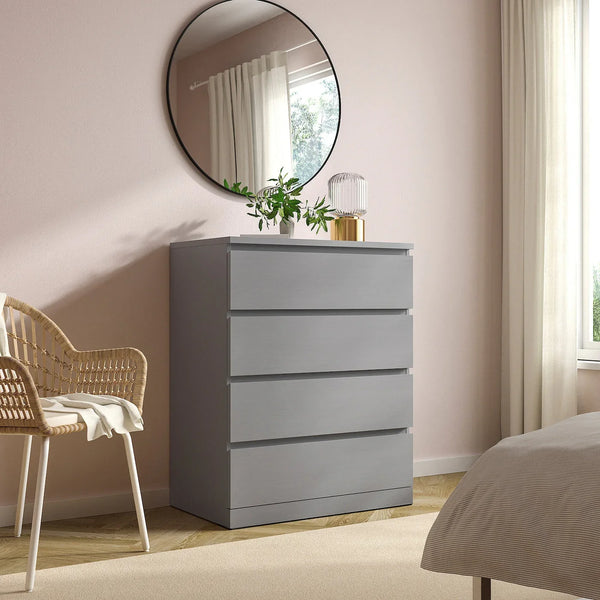 Drawer Unit - MDF Wood - Grey - 100x78x45 cm - Cataloug