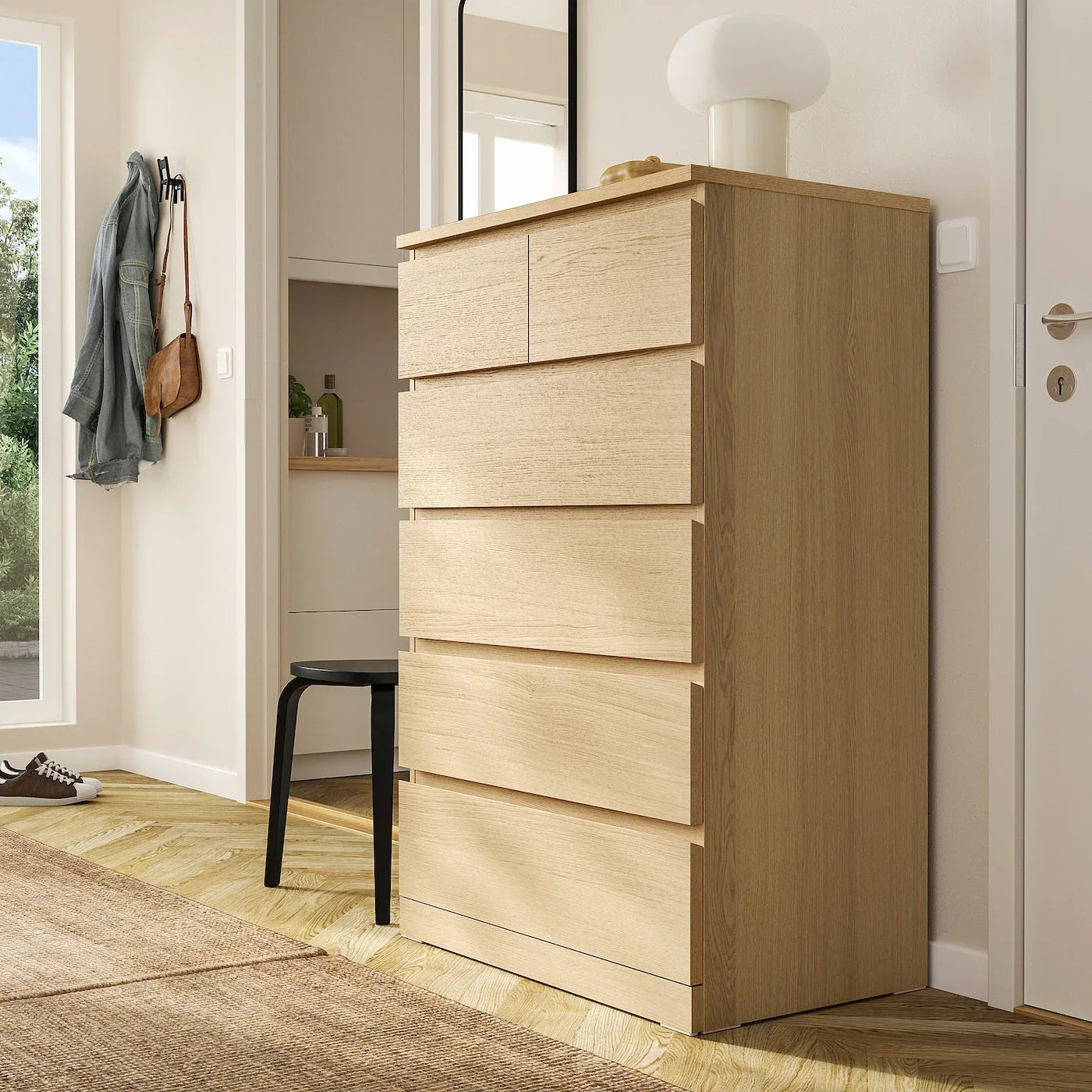 Drawer Unit - MDF Wood - Beige - 78x45x123 cm - Cataloug
