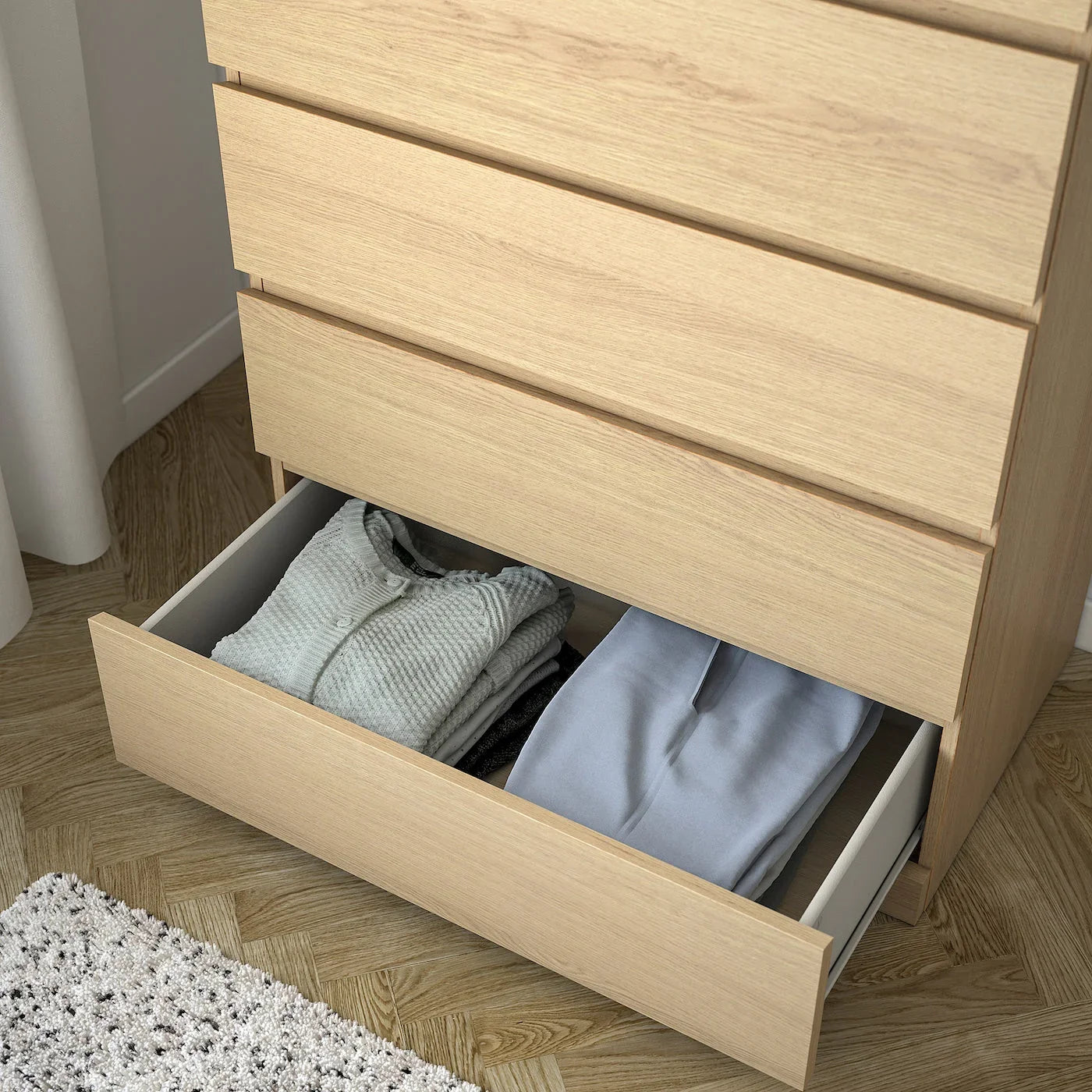 Drawer Unit - MDF Wood - Beige - 78x45x123 cm - Cataloug