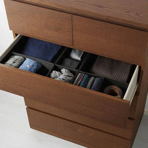 Drawer Unit - MDF Wood - Brown - 123x78x45 cm - Cataloug