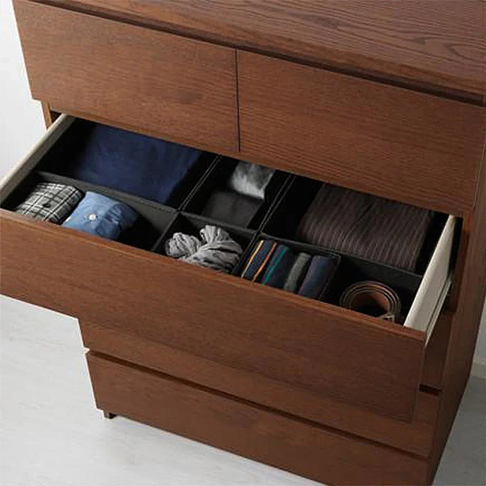 Drawer Unit - MDF Wood - Brown - 123x78x45 cm - Cataloug