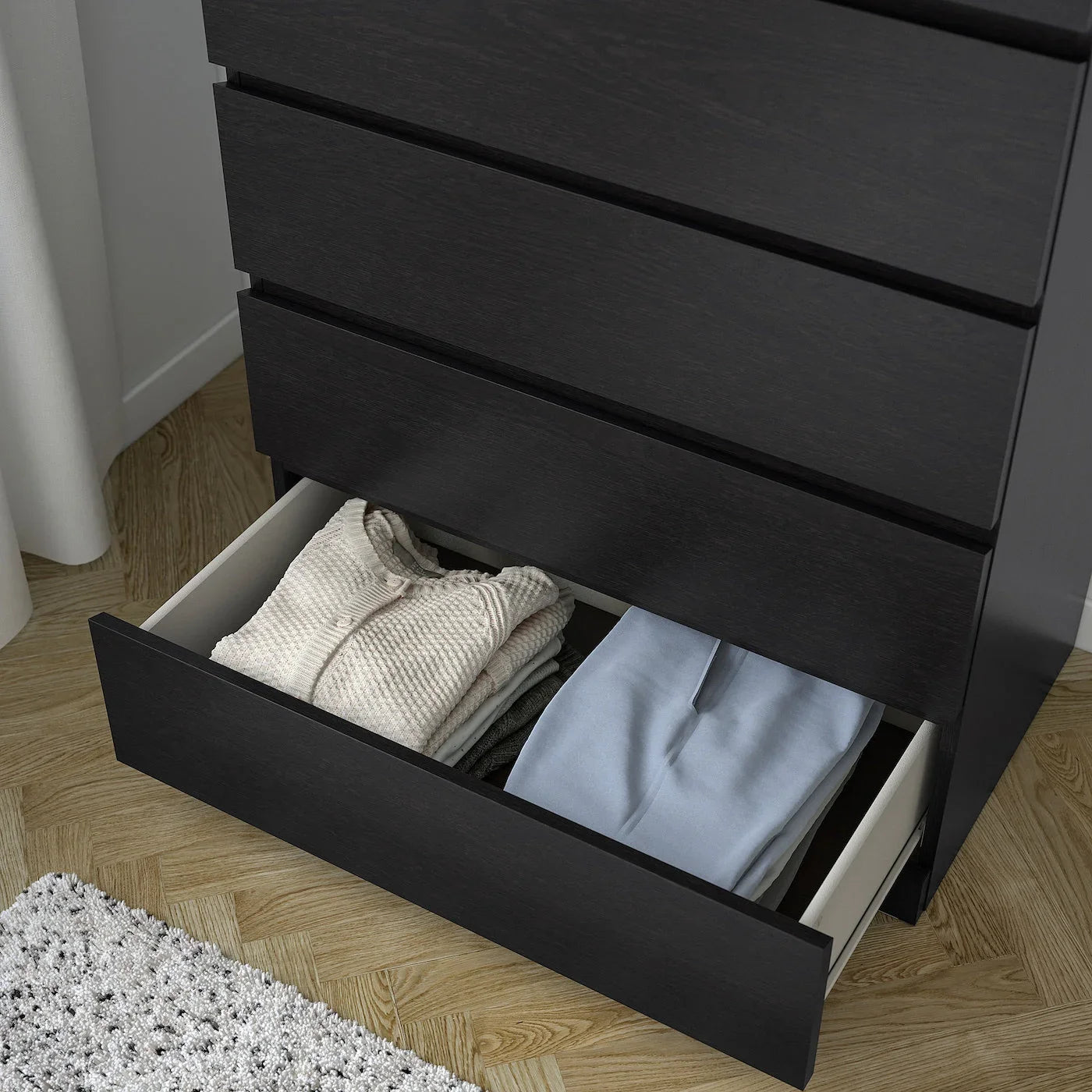 Drawer Unit - MDF Wood - Brown - 78x45x123 cm - Cataloug