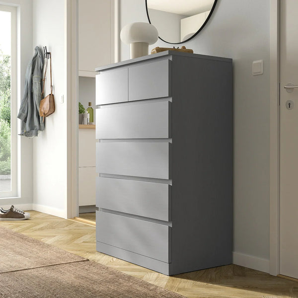 Drawer Unit - MDF Wood - Grey - 78x45x123 cm - Cataloug