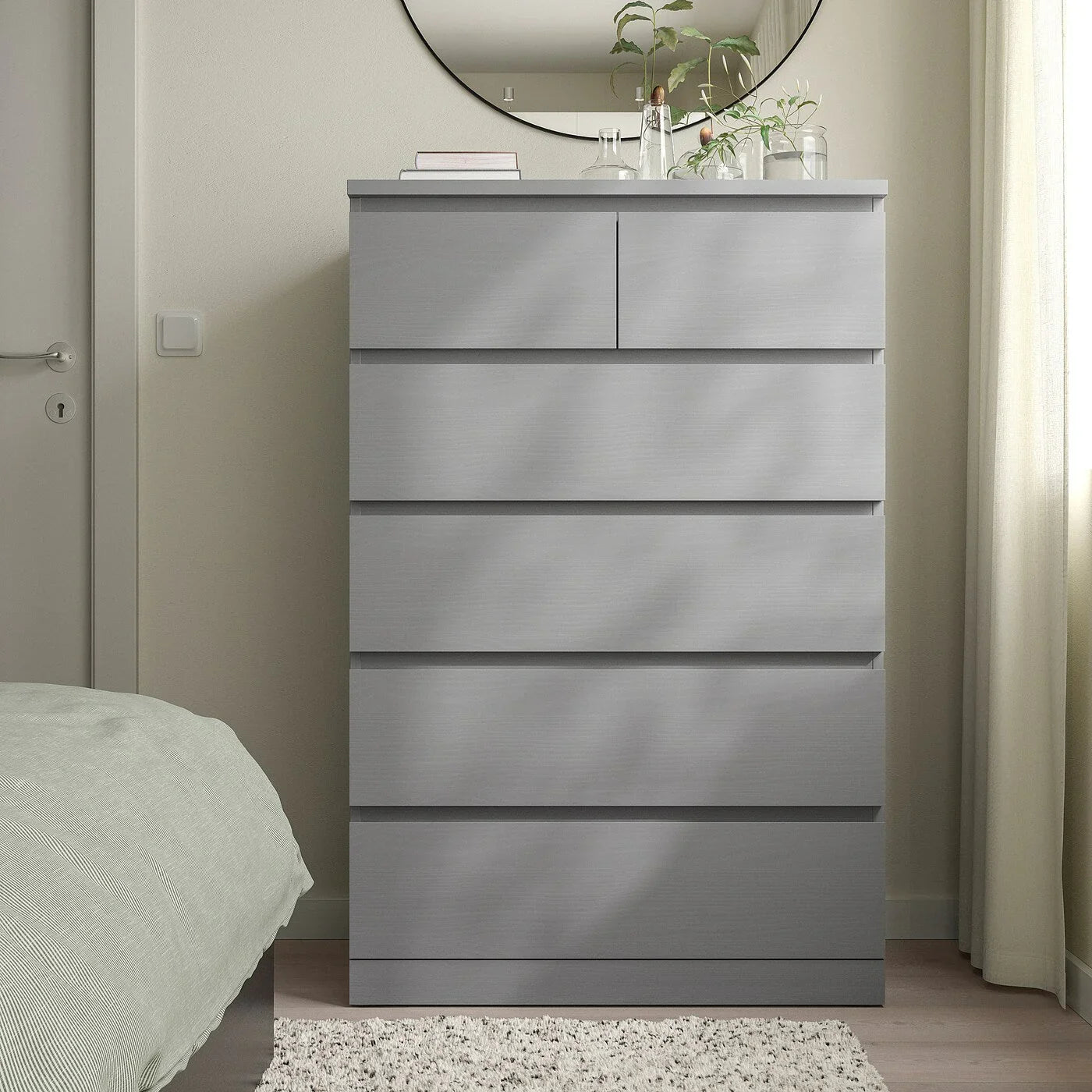 Drawer Unit - MDF Wood - Grey - 78x45x123 cm - Cataloug