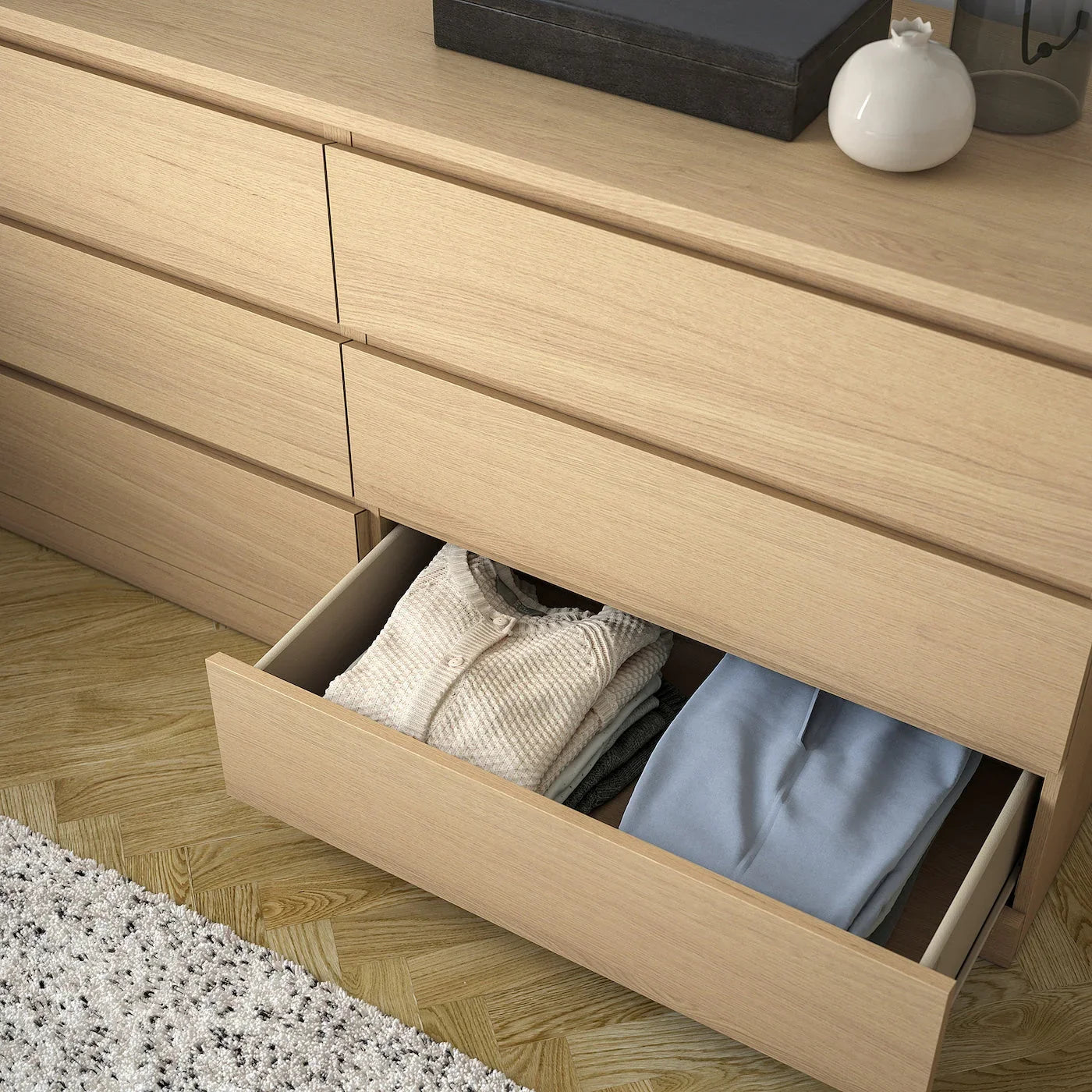Drawer Unit - MDF Wood - Beige - 156x45x78 cm - Cataloug