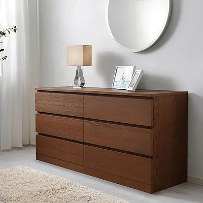 Drawer Unit - MDF Wood - Brown - 156x78x45 cm - Cataloug