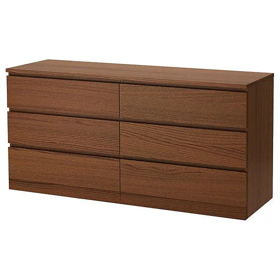 Drawer Unit - MDF Wood - Brown - 156x78x45 cm - Cataloug