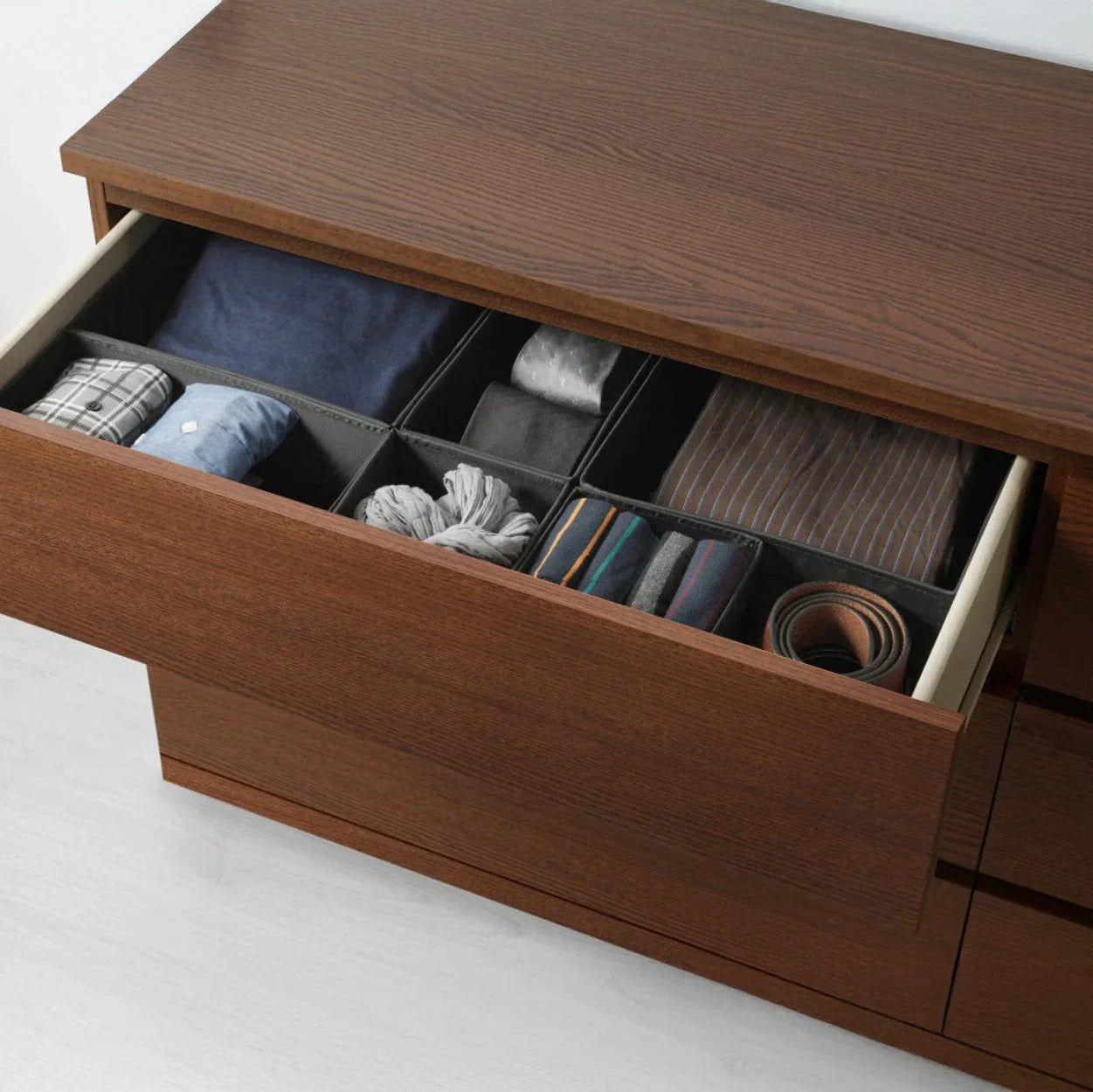 Drawer Unit - MDF Wood - Brown - 156x78x45 cm - Cataloug