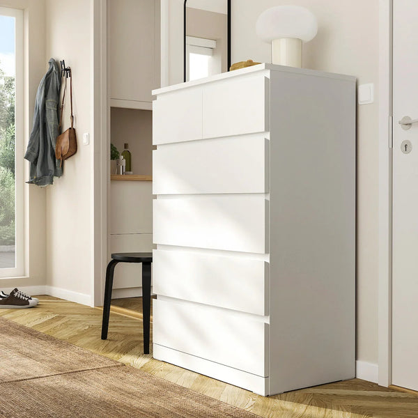 Drawer Unit - MDF Wood - White - 78x45x123 cm - Cataloug