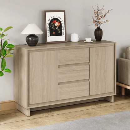 Buffet - MDF Wood - Beige -130x80x40 cm