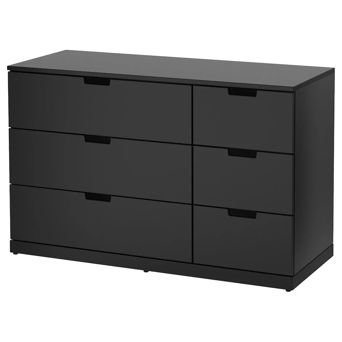 Drawer Unit - MDF Wood - Black - 117x42x76 cm - Cataloug