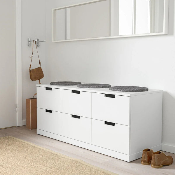 Drawer Unit - MDF Wood - White - 117x42x54 cm - Cataloug