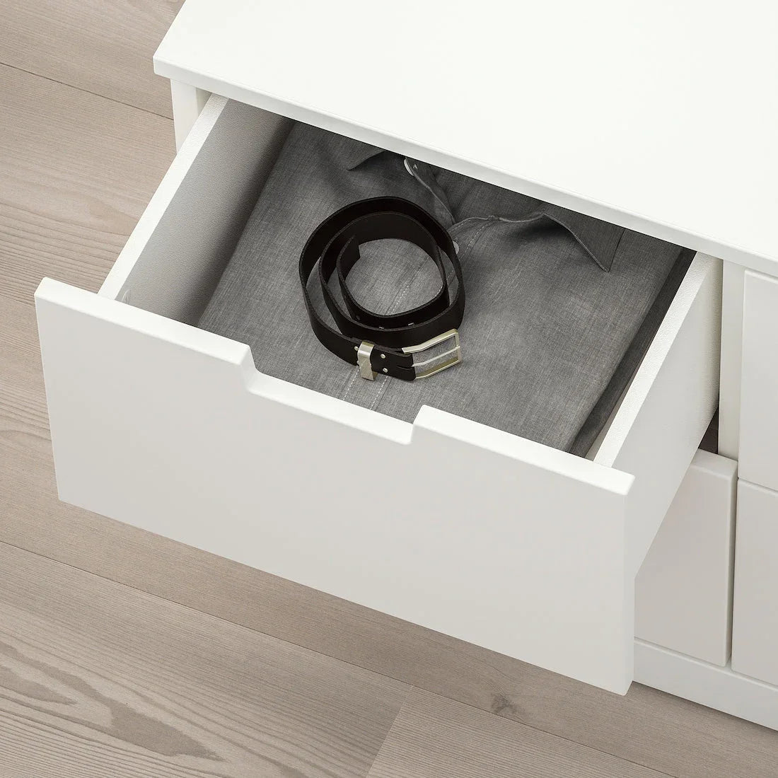 Drawer Unit - MDF Wood - White - 117x42x54 cm - Cataloug
