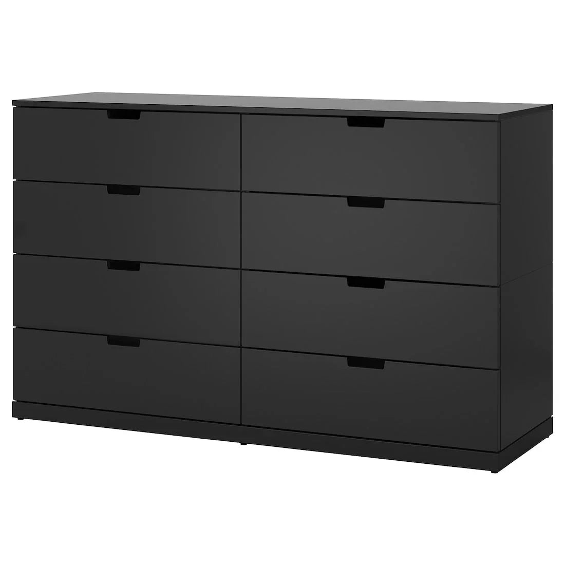 Drawer Unit - MDF Wood - Black - 156x42x99 cm - Cataloug