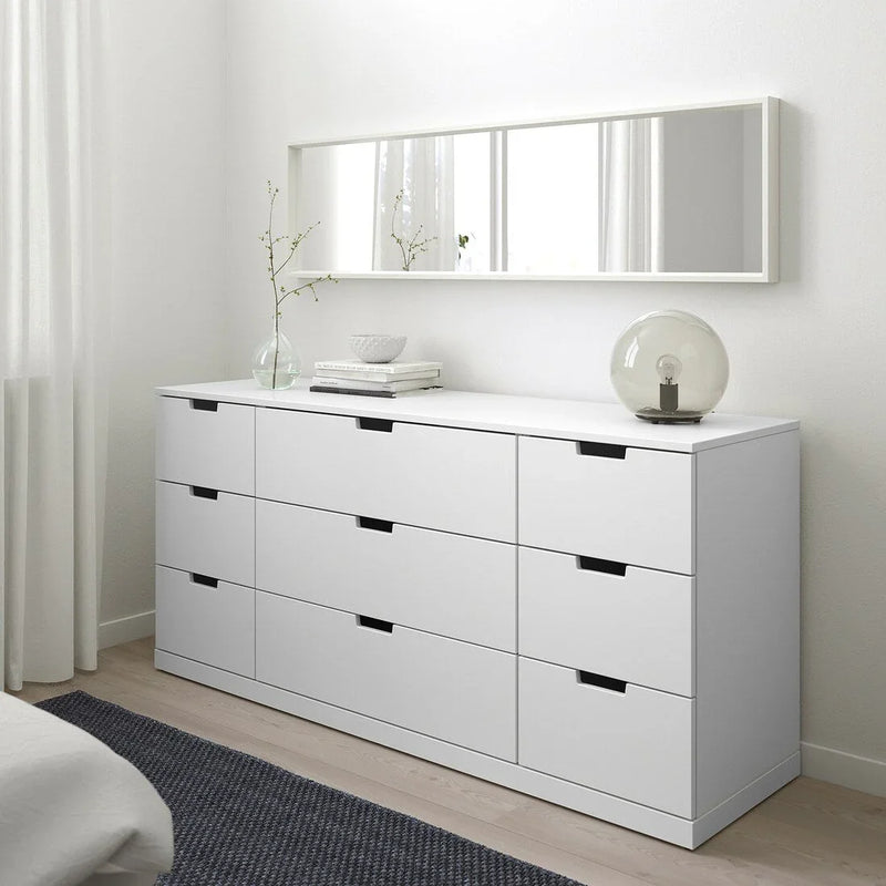 Drawer Unit - MDF Wood - White - 156x42x76 cm - Cataloug