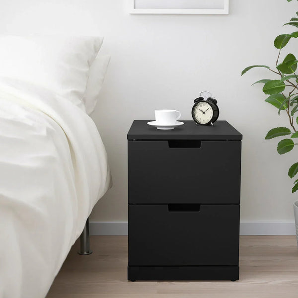 Commode - MDF Wood - Black - 40x42x54 cm - Cataloug