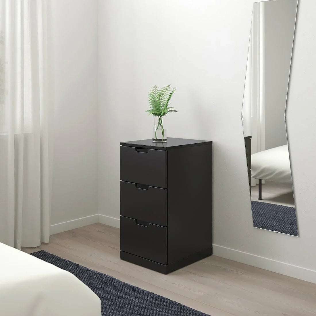 Drawer Unit - MDF Wood - Black - 42x40x79 cm - Cataloug