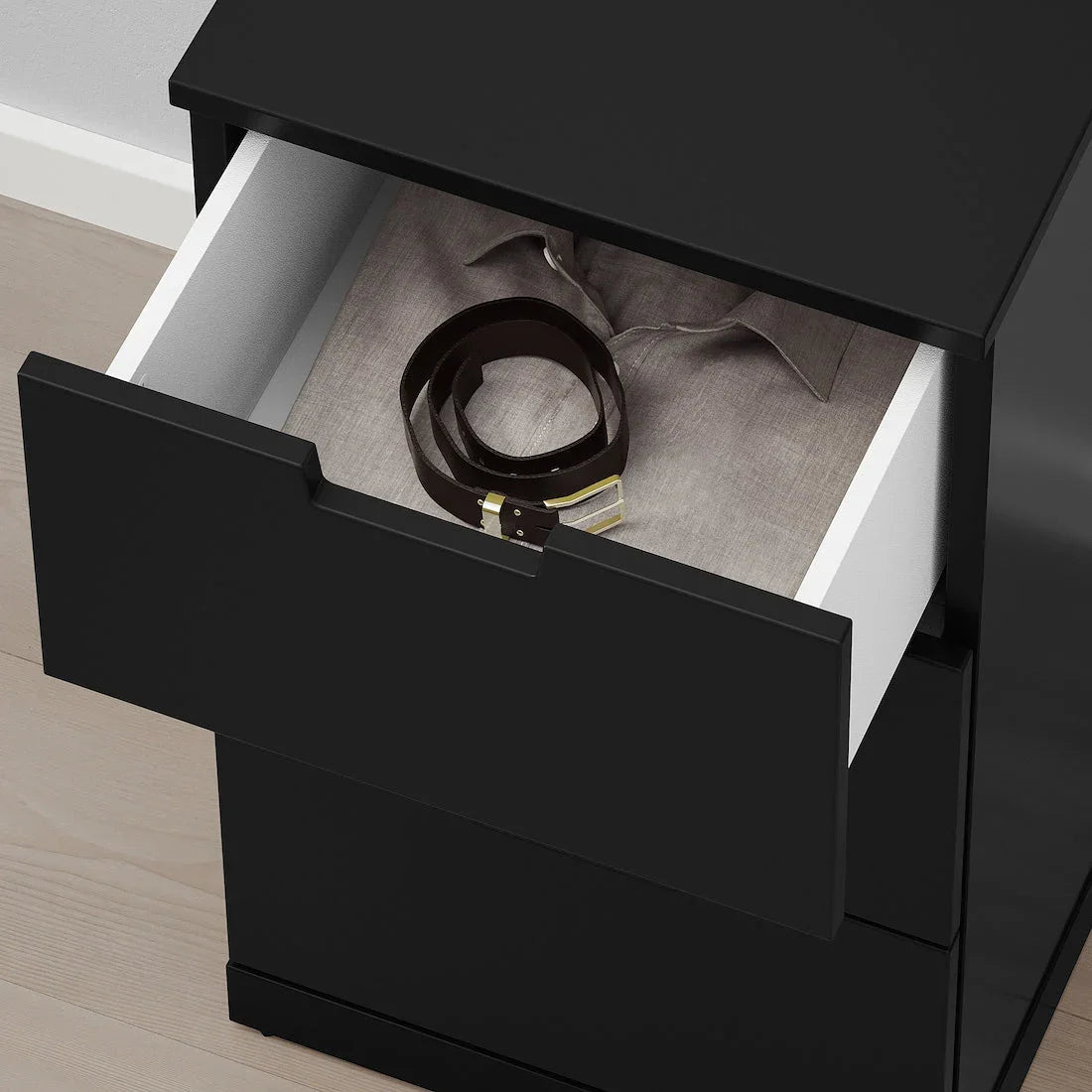 Drawer Unit - MDF Wood - Black - 42x40x79 cm - Cataloug