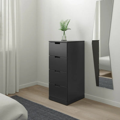 Drawer Unit - MDF Wood - Black - 42x40x99 cm - Cataloug