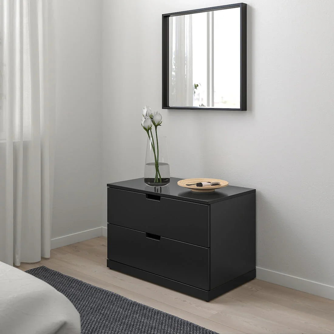 Drawer Unit - MDF Wood - Black - 78x42x54 cm - Cataloug