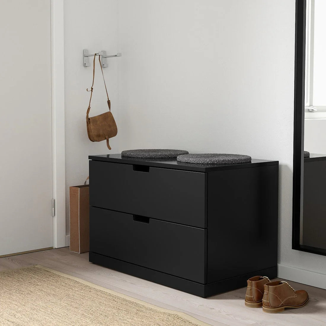 Drawer Unit - MDF Wood - Black - 78x42x54 cm - Cataloug