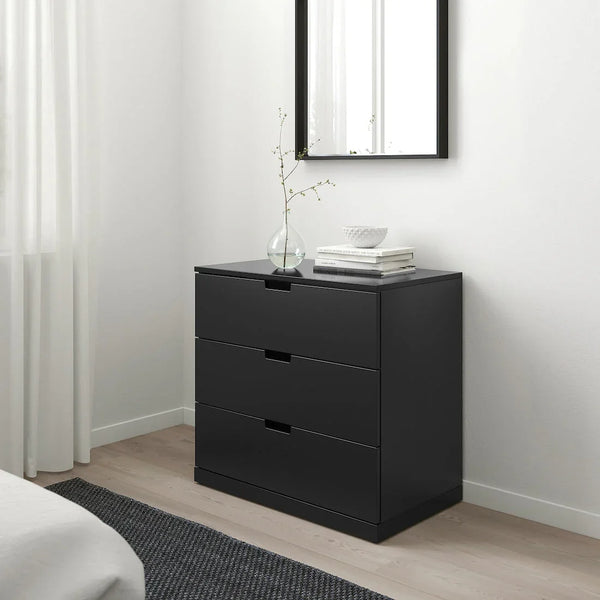 Drawer Unit - MDF Wood - Black - 78x42x76cm - Cataloug