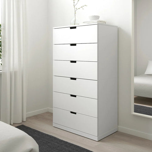 Drawer Unit - MDF Wood - White - 78x42x145 cm - Cataloug