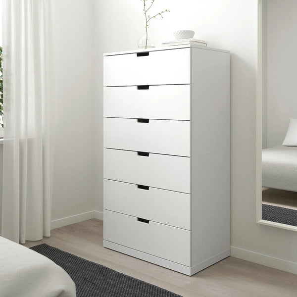 Drawer Unit - MDF Wood - White - 78x42x145 cm - Cataloug