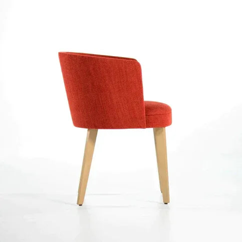 Chair - Oak Wood - Beech Wood - Linen- Multi color - 60x60x80 cm - Cataloug
