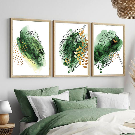 Tableau Set - Multi Color - 3 Pieces - 60x120 cm