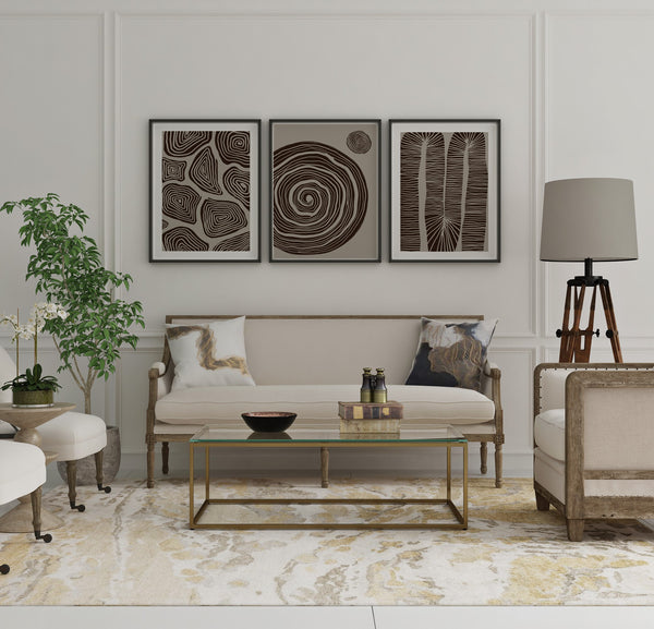 Tableau Set - Multi Color - 3 Pieces - 60x120 cm