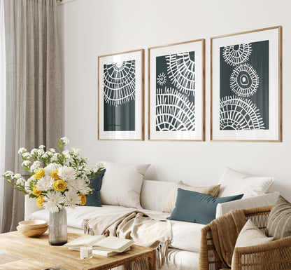 مجموعة تابلوه - متعدد الألوان - 3 قطع - 60×120 سم