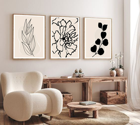 Tableau Set - Multi Color - 3 Pieces - 60x120 cm