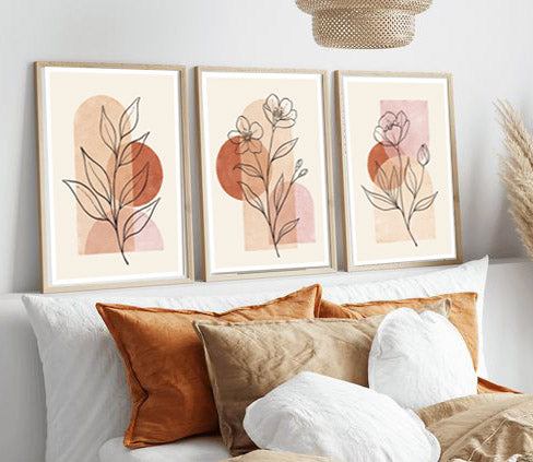 Tableau Set - Multi Color - 3 Pieces - 60x120 cm