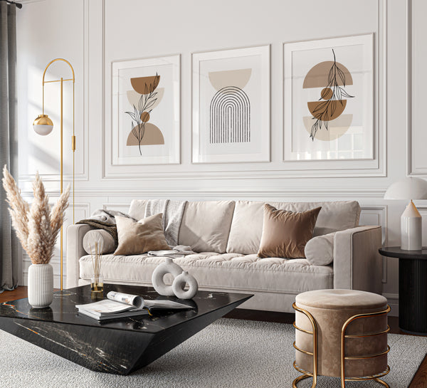 Tableau Set - Multi Color - 3 Pieces - 60x120 cm