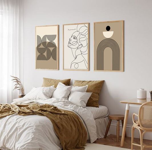 مجموعة تابلوه - متعدد الألوان - 3 قطع - 60×120 سم