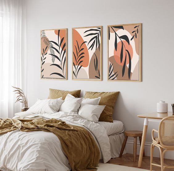 Tableau Set - Multi Color - 3 Pieces - 60x120cm