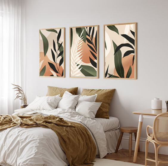 Tableau Set - Multi Color - 3 Pieces - 60x120cm