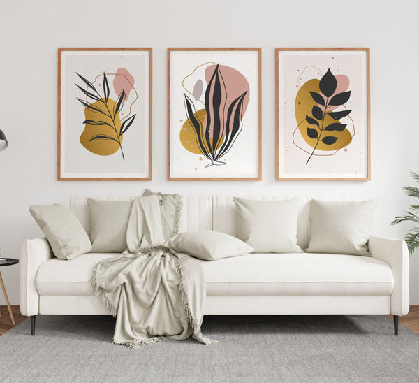 Tableau Set - Multi Color - 3 Pieces - 60x120 cm