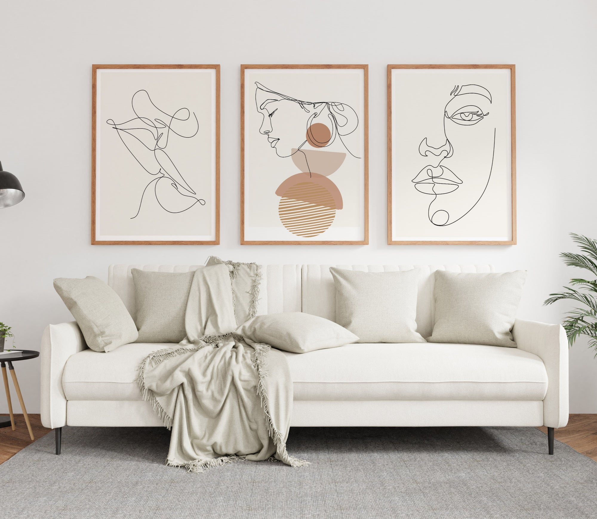 مجموعة تابلوه - متعدد الألوان - 3 قطع - 60×120 سم