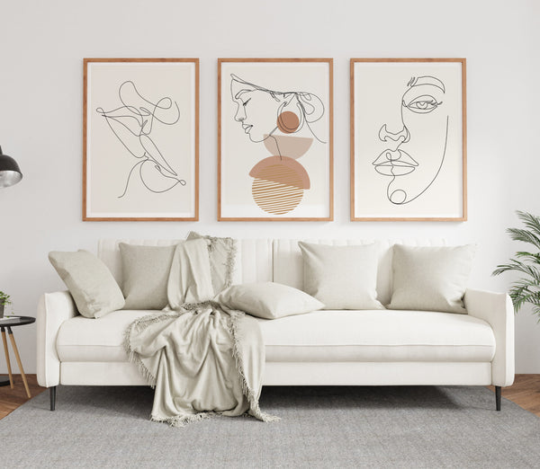 Tableau Set - Multi Color - 3 Pieces - 60x120 cm