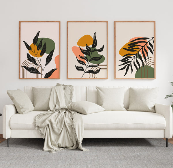 مجموعة تابلوه - متعدد الألوان - 3 قطع - 60×120 سم