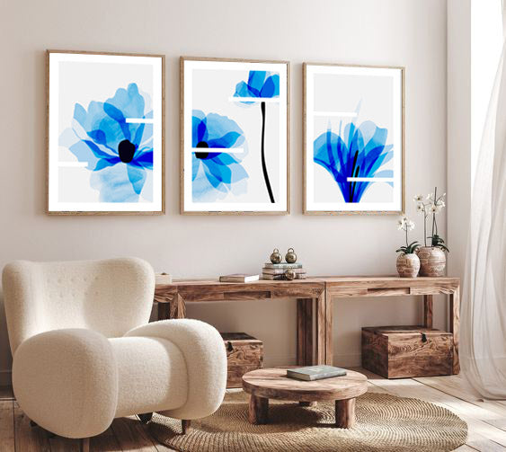 مجموعة تابلوه - متعدد الألوان - 3 قطع - 60×120 سم