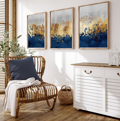 Tableau Set - Multi Color - 3 Pieces - 60x120 cm