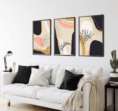 Tableau Set - Multi Color - 3 Pieces - 60x120cm