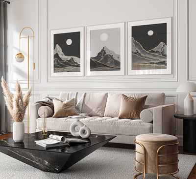 Tableau Set - Multi Color - 3 Pieces - 60x120cm