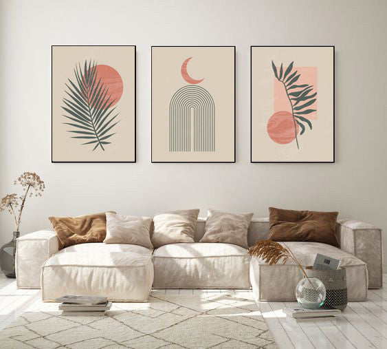 مجموعة تابلوه - متعدد الألوان - 3 قطع - 60×120 سم