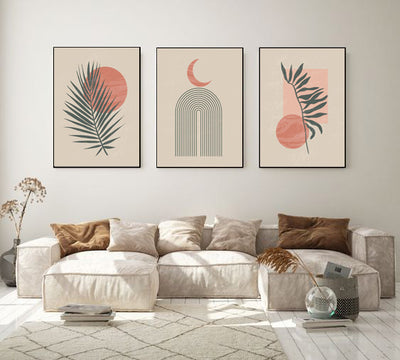 Tableau Set - Multi Color - 3 Pieces - 60x120cm