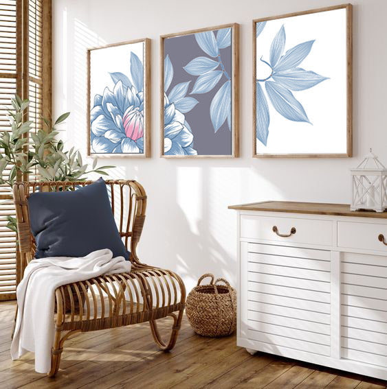 Tableau Set - Multi Color - 3 Pieces - 60x120cm