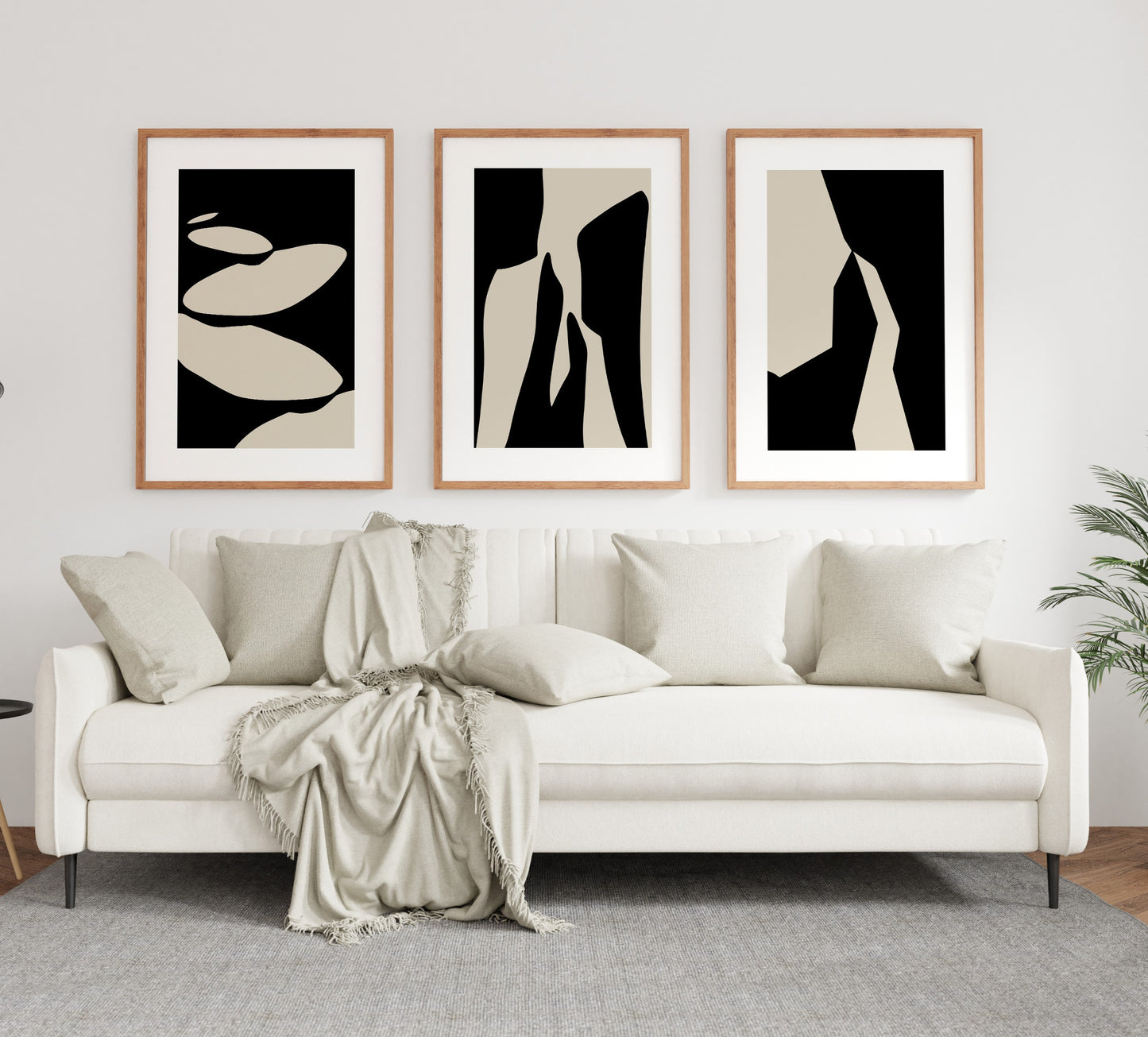 مجموعة تابلوه - متعدد الألوان - 3 قطع - 60×120 سم